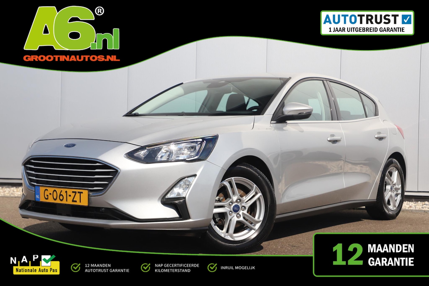 Ford Focus - 1.0 EcoBoost Trend Edition Business 125PK Navigatie Carplay Android Airco Cruise Lane Assi - AutoWereld.nl