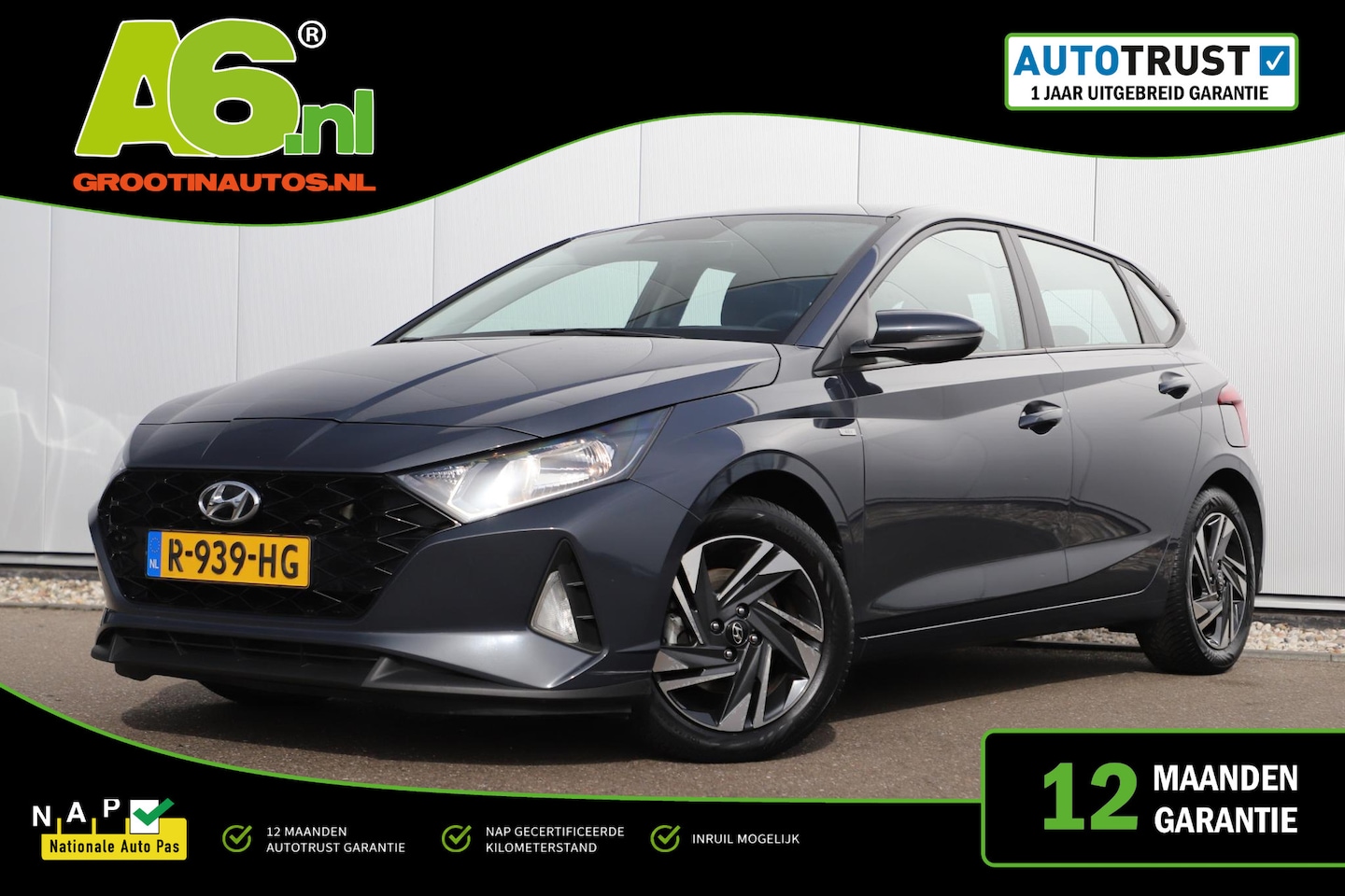 Hyundai i20 - 1.0 T-GDI Comfort Smart 101PK Navigatie Achteruitrijcamera 16 inch LMV Airco Cruise Contro - AutoWereld.nl