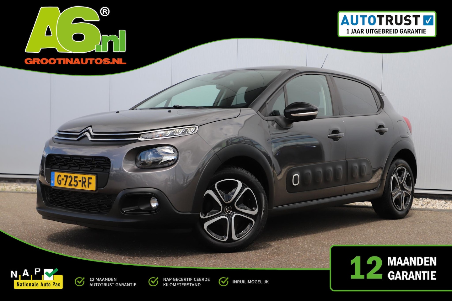 Citroën C3 - 1.2 PureTech S&S Feel Edition NIEUWE DB RIEM! Navigatie Clima Cruise Carplay Android Parke - AutoWereld.nl