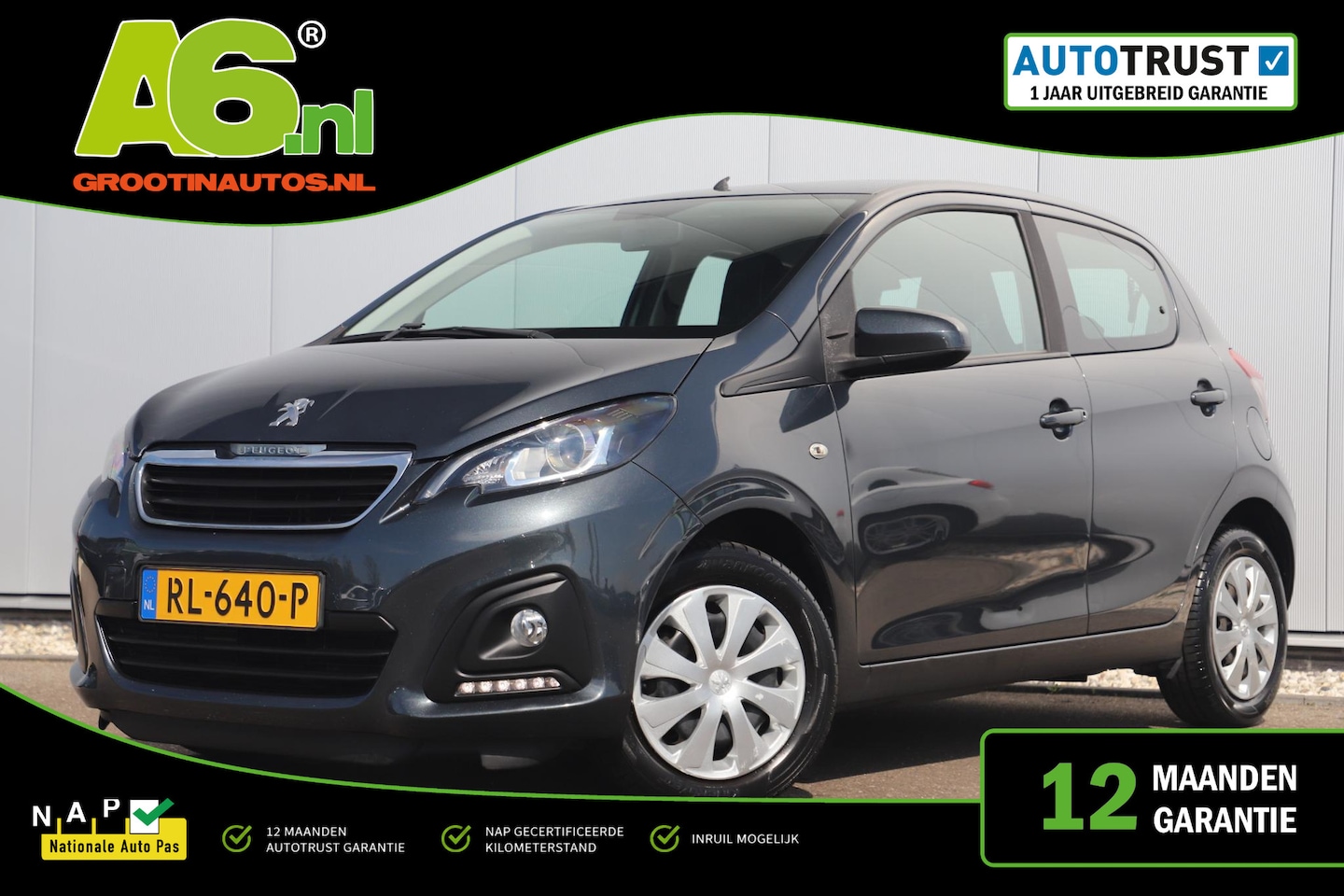 Peugeot 108 - 1.0 e-VTi Active Airco Radio Bluetooth Elektrische Ramen - AutoWereld.nl