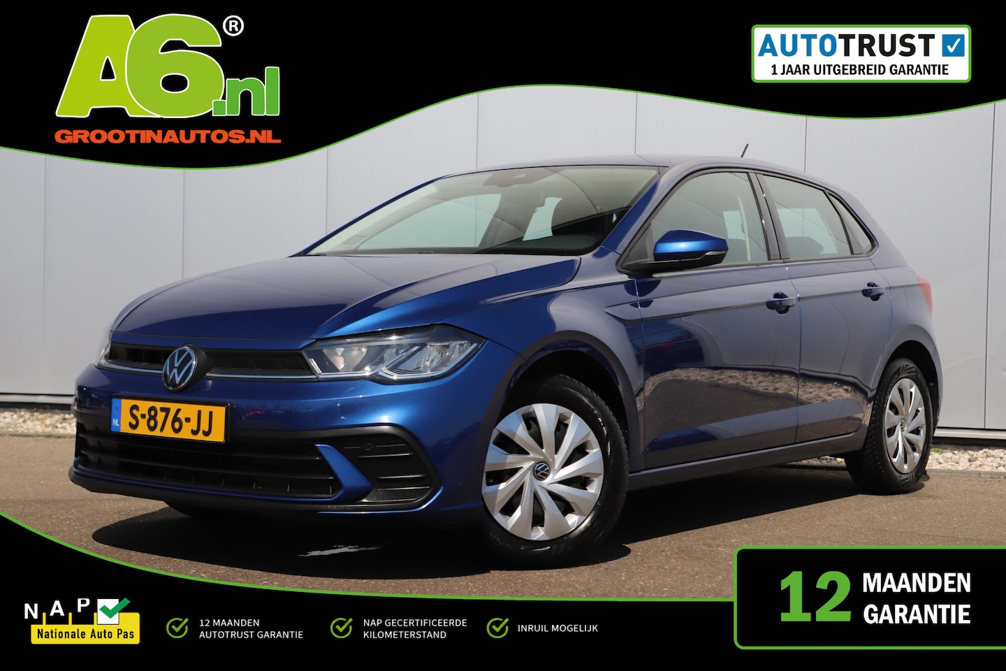 Volkswagen Polo - 1.0 TSI Go Les auto Carplay Android Navigatie Clima Cruise Stoelverwarming Parkeersensor - AutoWereld.nl