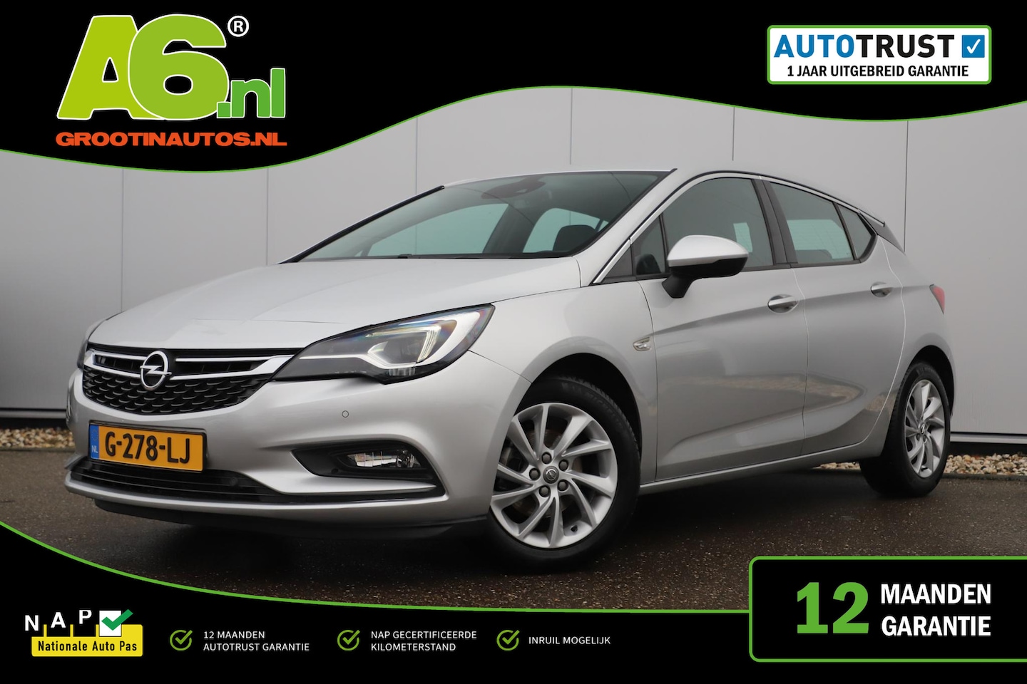 Opel Astra - 1.0 Turbo Innovation Navigatie Airco Cruise Control Carplay Android LED - AutoWereld.nl