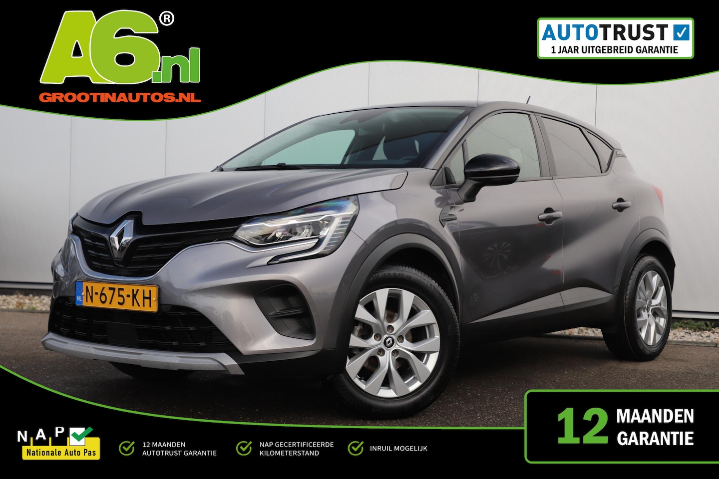 Renault Captur - 1.0 TCe 100 Bi-Fuel Zen 17 inch Navigatie Carplay Android Airco Cruise Control Rijstrookse - AutoWereld.nl