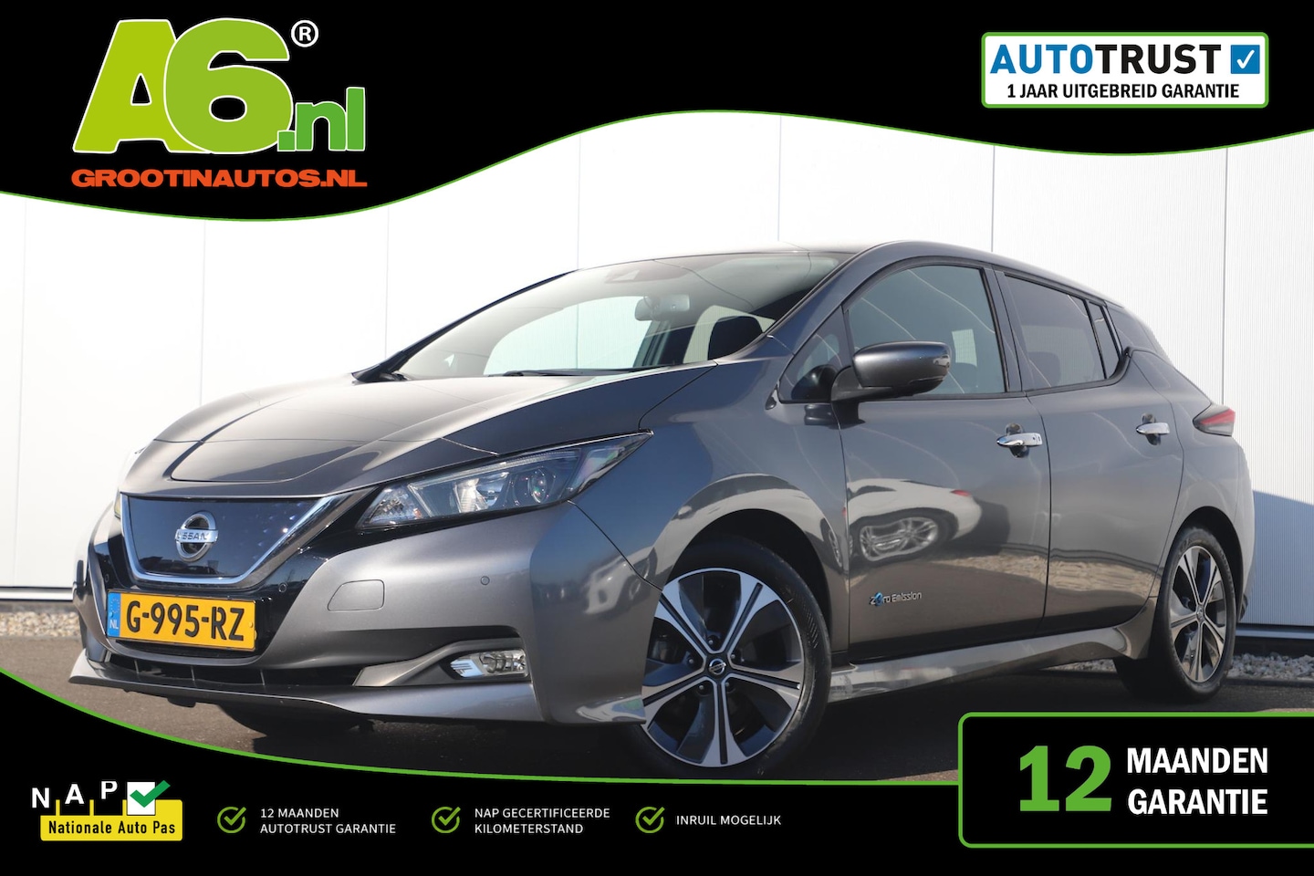 Nissan LEAF - N-Connecta 40 kWh Trekhaak Navigatie 360 Camera Stoelverwarming Carplay - AutoWereld.nl