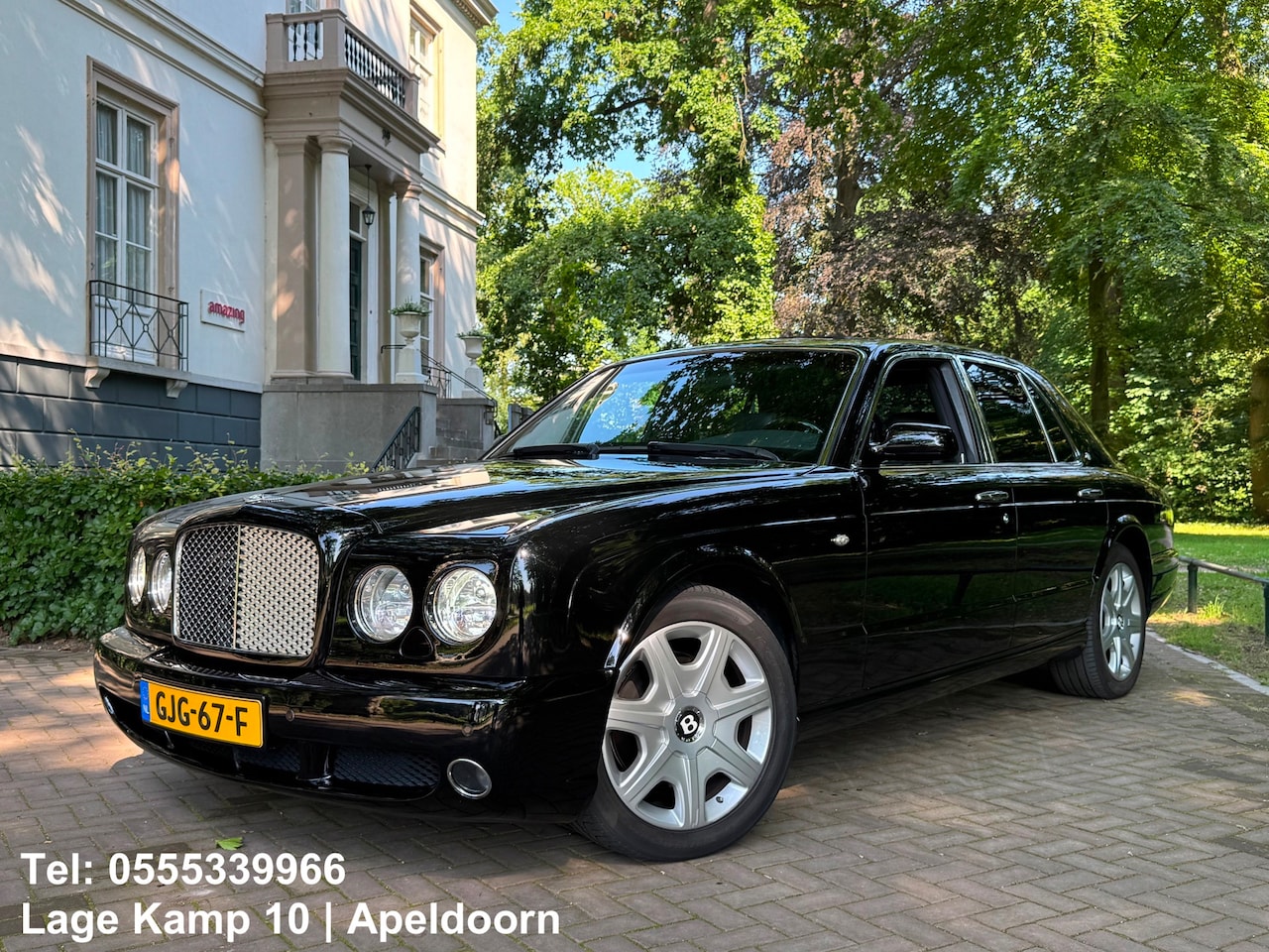 Bentley Arnage - 6.8 V8 T Schuif Kanteldak Xenon Leder Unieke Staat Full Options Diamond Black - AutoWereld.nl