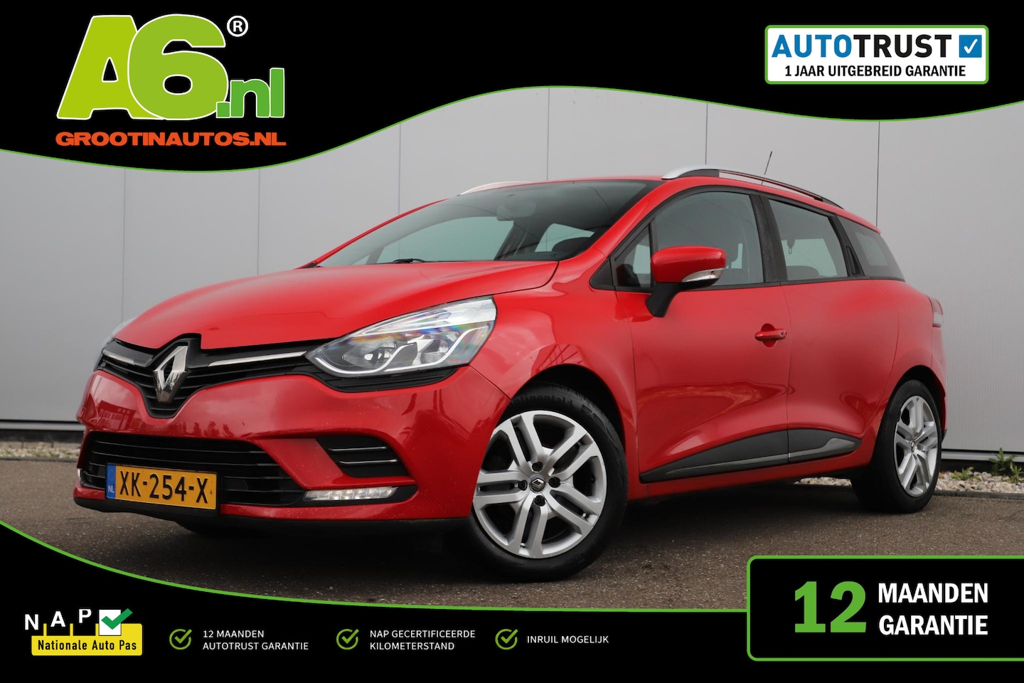 Renault Clio Estate - 0.9 TCe Zen Trekhaak Navigatie Airco Bluetooth Cruise Control Parkeersensor - AutoWereld.nl