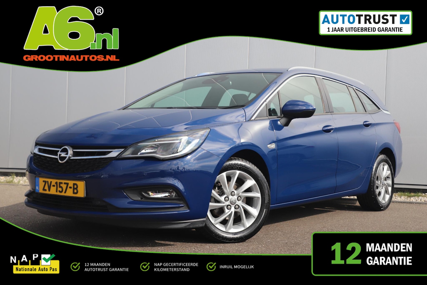 Opel Astra Sports Tourer - 1.0 Turbo Business Executive 105PK 16 inch LMV Climate Cruise Control Sportstoelen Navigat - AutoWereld.nl