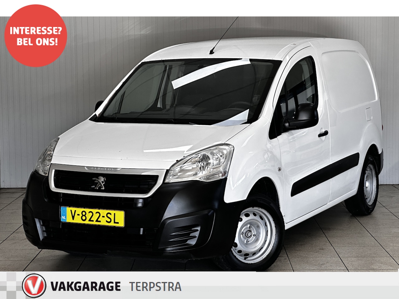 Peugeot Partner - 120 1.6 BlueHDi 100 L1 Premium S&S/ Trekhaak/ Zij-Schuifdeur Rechts/ Airco/ Cruise/ Blueto - AutoWereld.nl