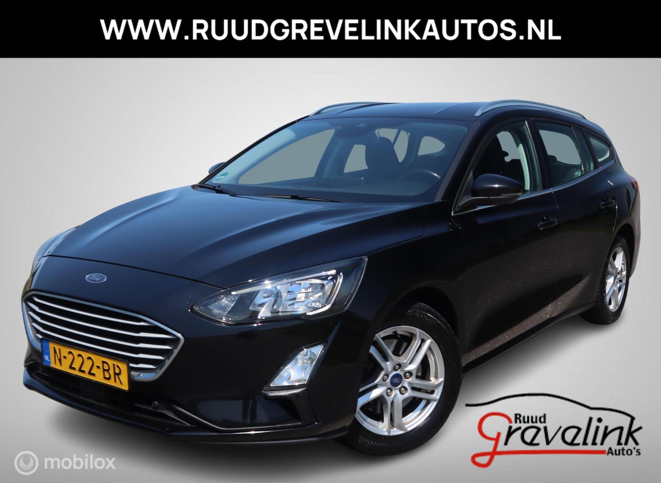 Ford Focus Wagon - EcoBoost H6 Navigatie Trekhaak Stoel+Stuurverwarming Camera Parkeersensor V+A - AutoWereld.nl