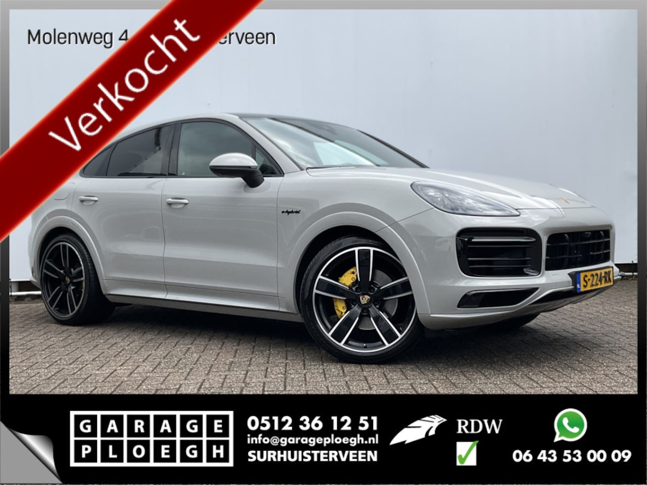 Porsche Cayenne Coupé - 3.0 E-Hybrid Platinum Edition Pano Bose SportChrono 14-Voudig Orig.NL Luchtvering Incl.BTW - AutoWereld.nl