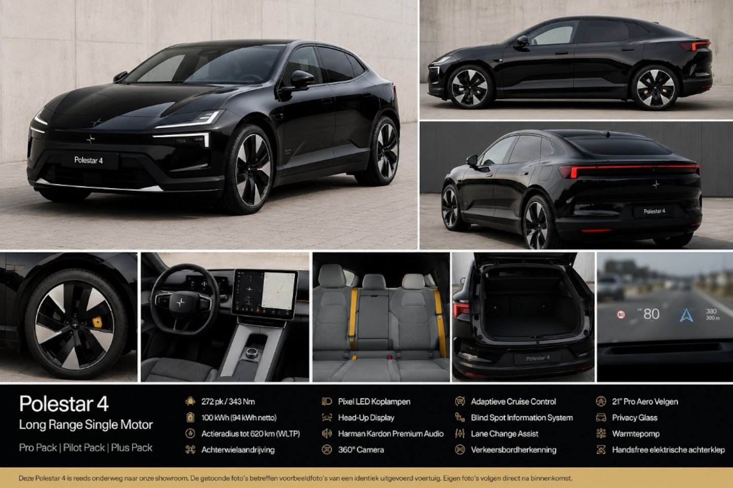 Polestar 4 - Long Range Single motor 100 kWh Plus/Pro/Pilot PANORAMADAK + MIST TAILORED KNIT + WARMTEPO - AutoWereld.nl