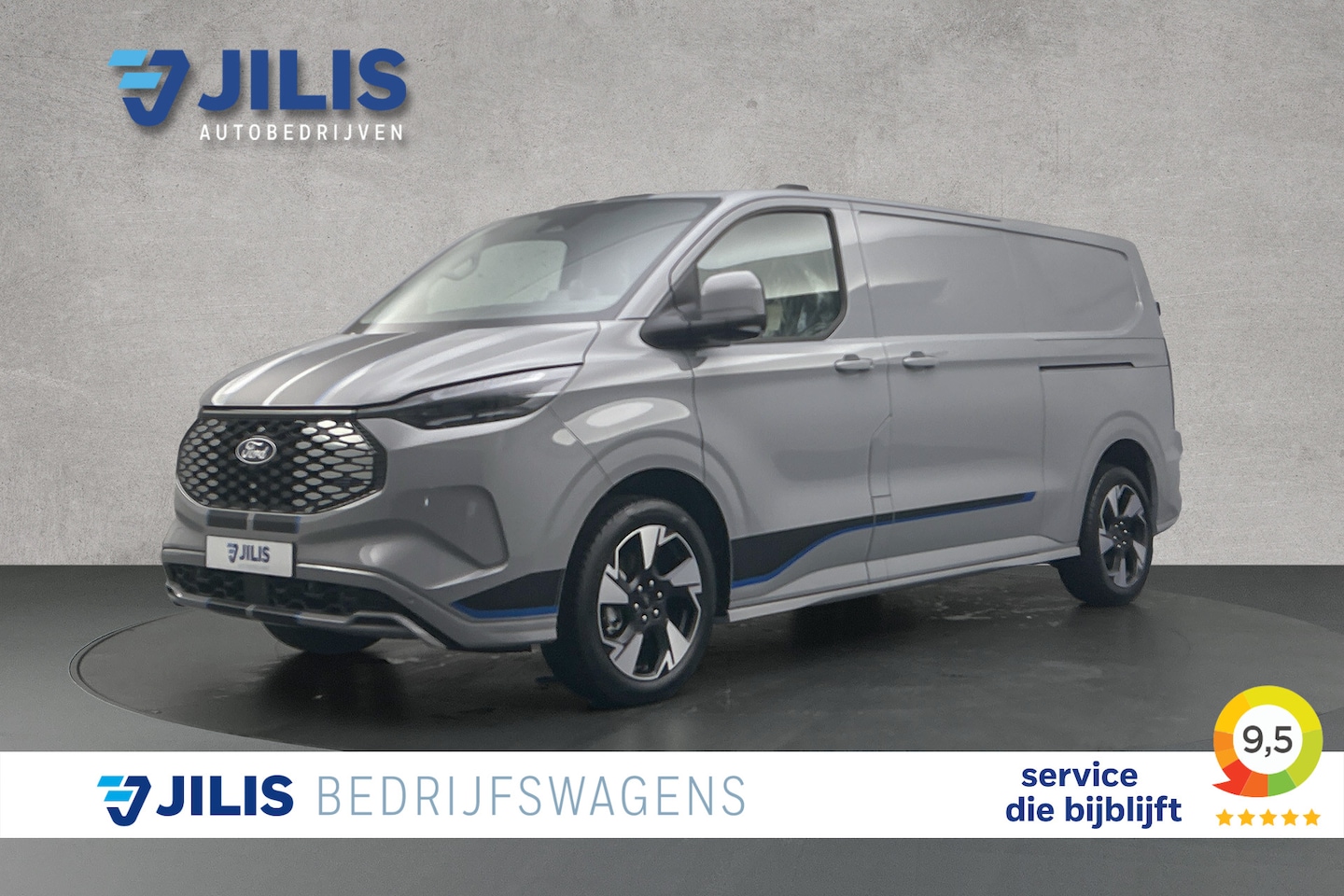 Ford E-Transit Cust. - 340 L2 71KWh Sport | 2x schuifdeur | 3-zitplaatsen | Stoelverwarming - AutoWereld.nl