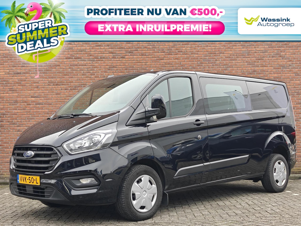Ford Transit Custom - GBDC 2.0 TDCi 130PK 320 L2H1 Trend | Automaat | SUMMER DEALS | Dubbele Cabine | Navigatie - AutoWereld.nl