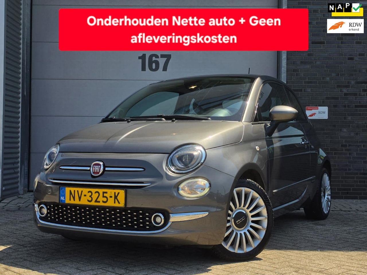 Fiat 500 - 0.9 TwinAir Turbo Lounge|Digitale Teller|Pano|GroteScherm - AutoWereld.nl