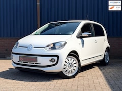 Volkswagen Up! - 1.0 high up White Leer, Airco, 5drs, Navigatie