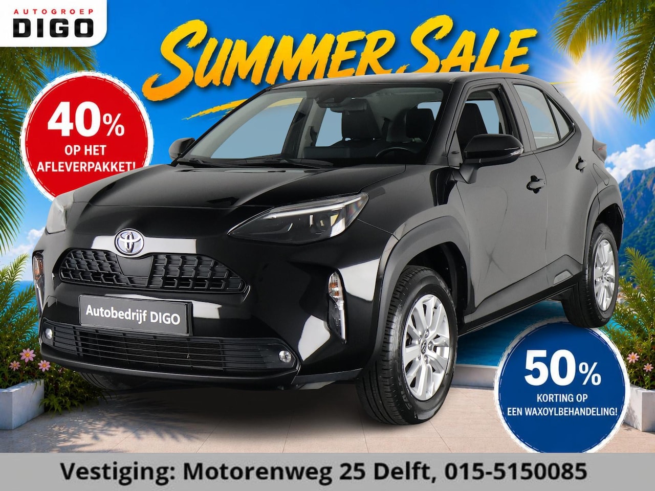 Toyota Yaris Cross - 1.5 HYBRID ACTIVE BLACKLINE GARANTIE 2032 ! . APPLE CARPLAY & ANDROID AUTO . ACHTERUITRIJ - AutoWereld.nl