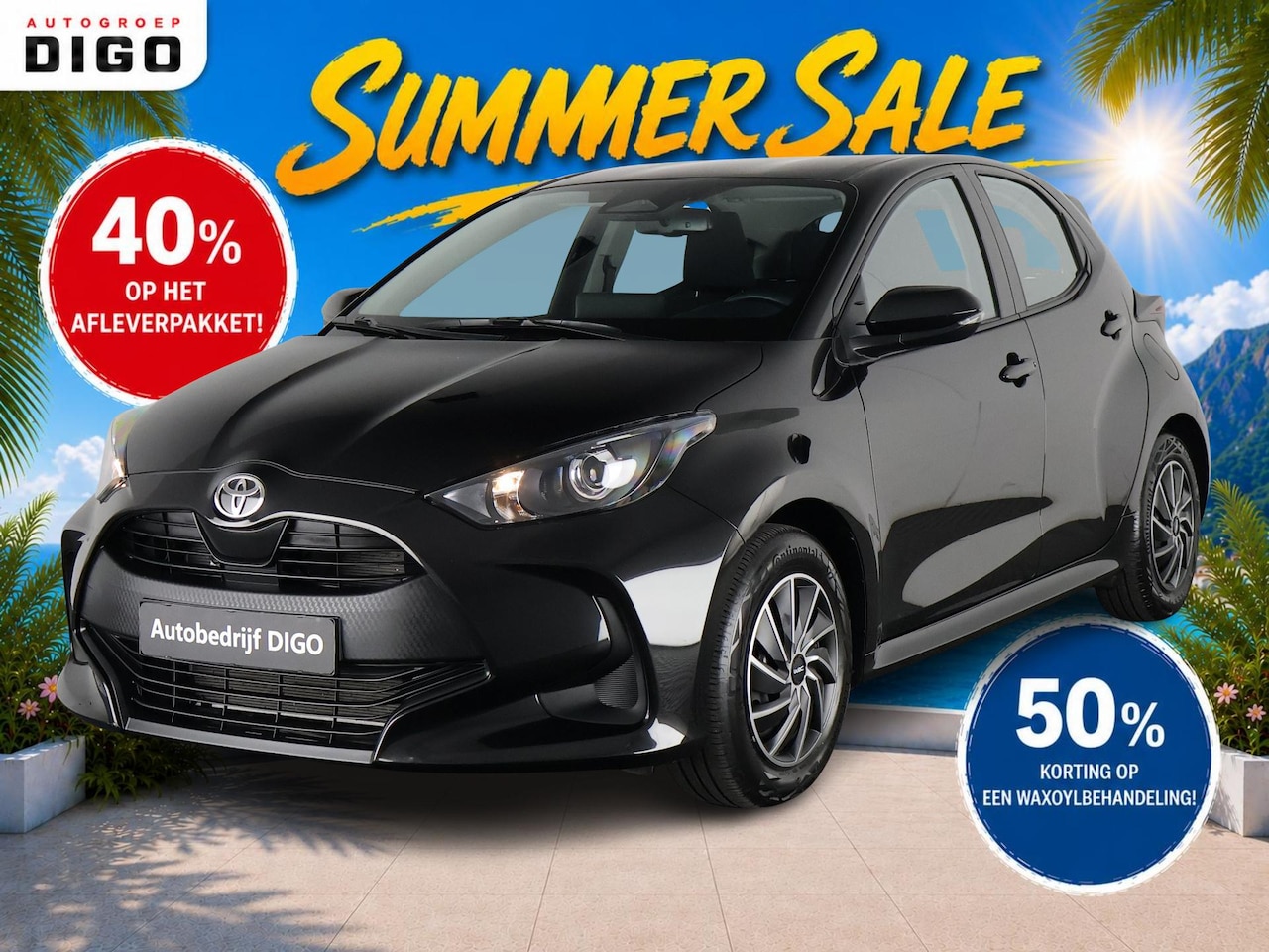 Toyota Yaris - 1.5 HYBRID BLACKSTYLE AUTOMAAT GARANTIE 3-2035 ! CARPLAY NAVI. CAMERA.ADAPTIVE CRUISE. - AutoWereld.nl