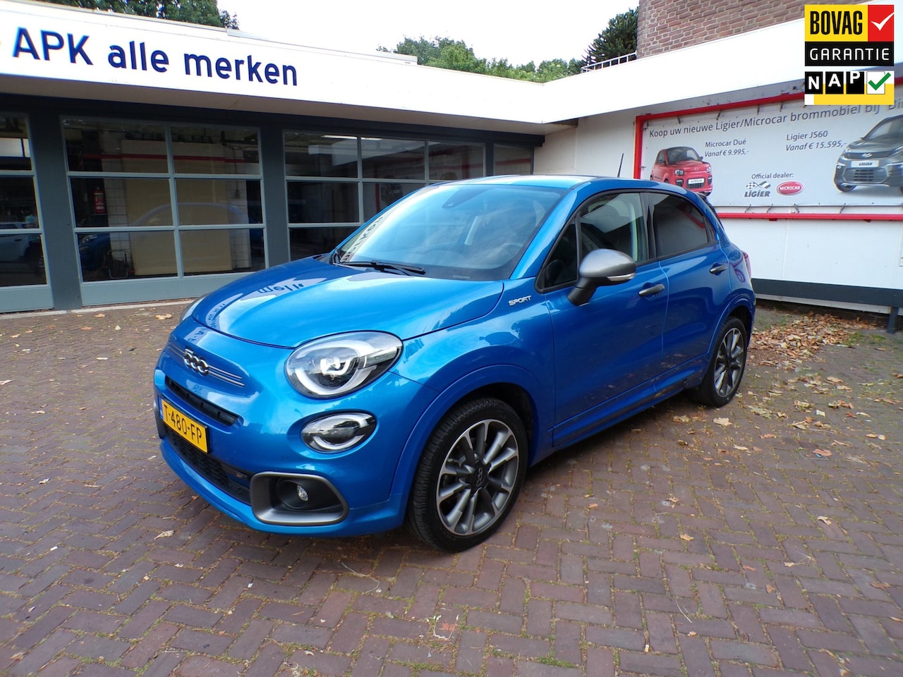 Fiat 500 X - 1.5 Hybrid Sport Automaat Navi./Apple Car Play/Android/18"LMV/Parkeersensoren V+A/A.R Came - AutoWereld.nl