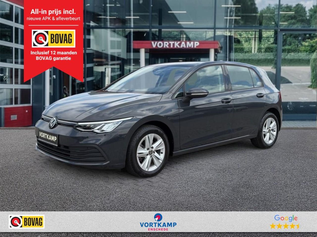 Volkswagen Golf - 1.0 eTSI DSG LIFE PDC/ACC/NAVI/CLIMA/STOEL+STUURVERW - AutoWereld.nl