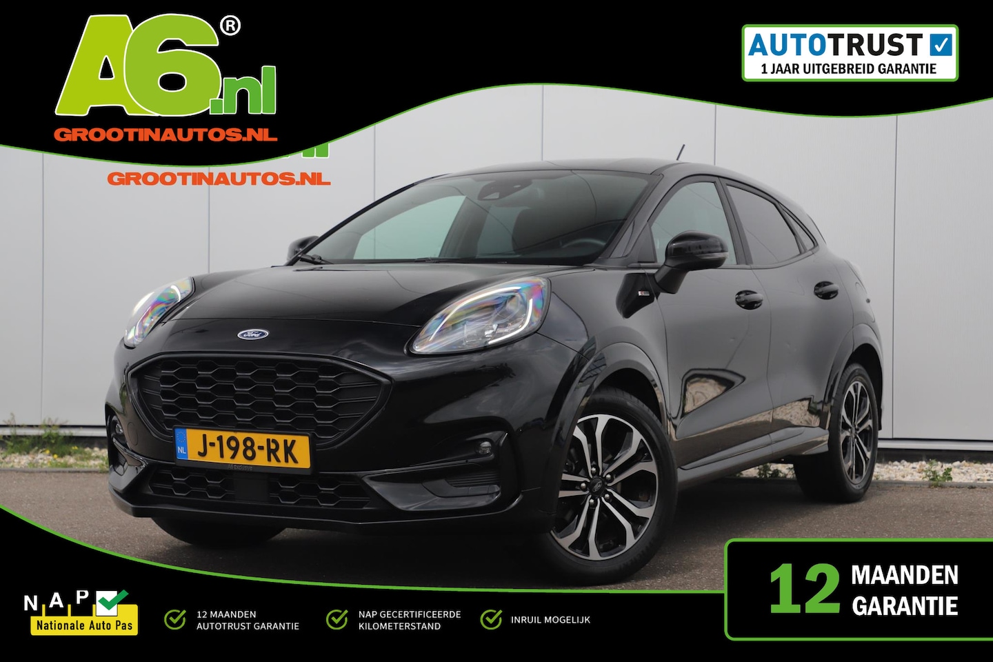 Ford Puma - 1.0 EcoBoost ST-Line Automaat Navigatie Stoelverwarming Rijstrooksensor Clima Cruise PDC C - AutoWereld.nl
