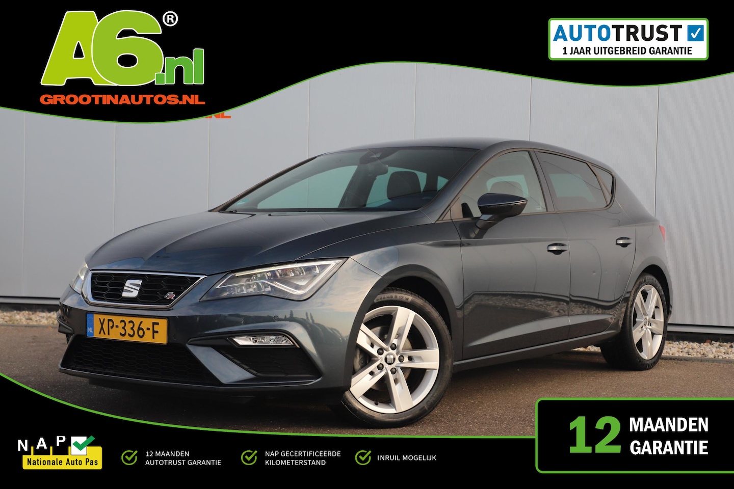 SEAT Leon - 1.5 TSI FR Business Intense 131PK Virtual Cockpit Full LED Keyless Navigatie Sfeerverlicht - AutoWereld.nl