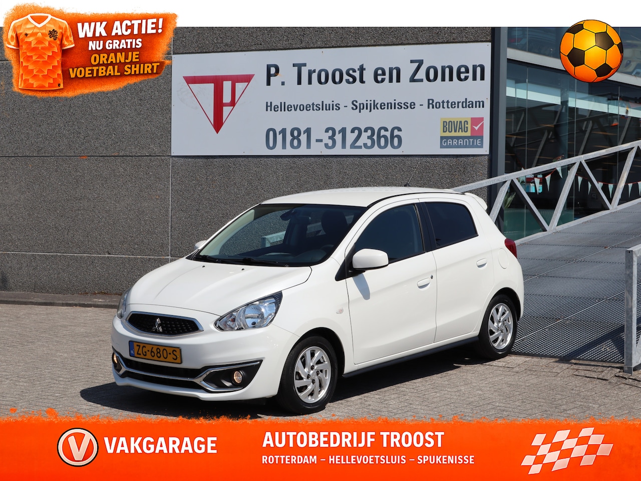 Mitsubishi Space Star - 1.0 Active automaat! Nederlandse auto/Apple carplay/Parkeersensoren/Navigatie/Airco/Blueto - AutoWereld.nl