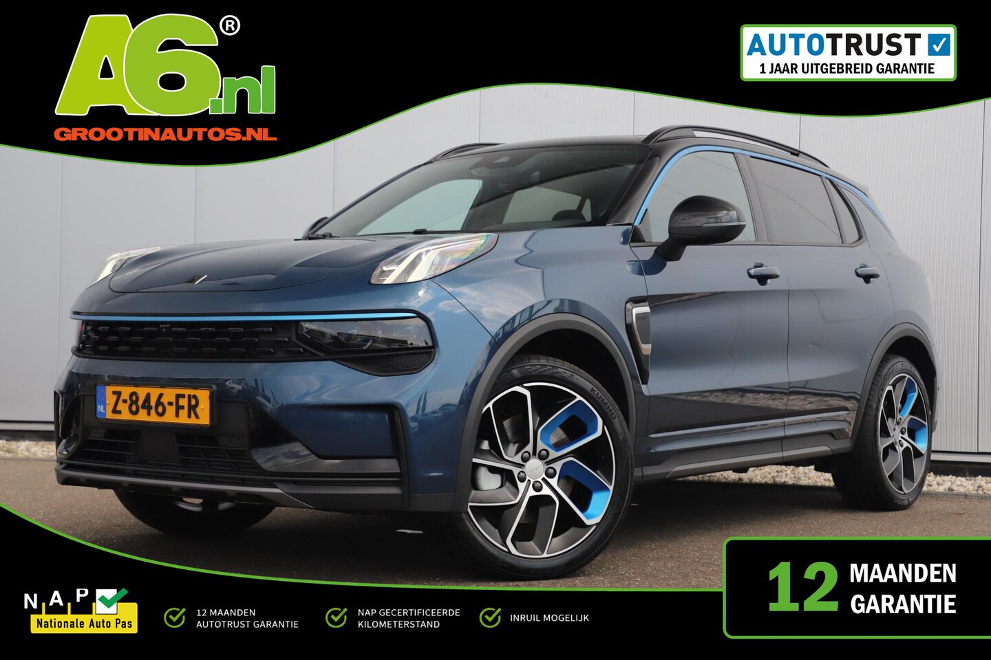 Lynk & Co 01 - 1.5 Incl. BTW Panoramadak Stoelverwarming Carplay 360 Camera SOH Accu 98% - AutoWereld.nl