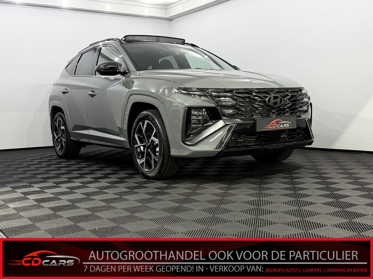 Hyundai Tucson - 1.6 T-GDI HEV N Line Sky Pano, 360 Camera, Navi, Head-up display, Memory stoelen, Keyless - AutoWereld.nl