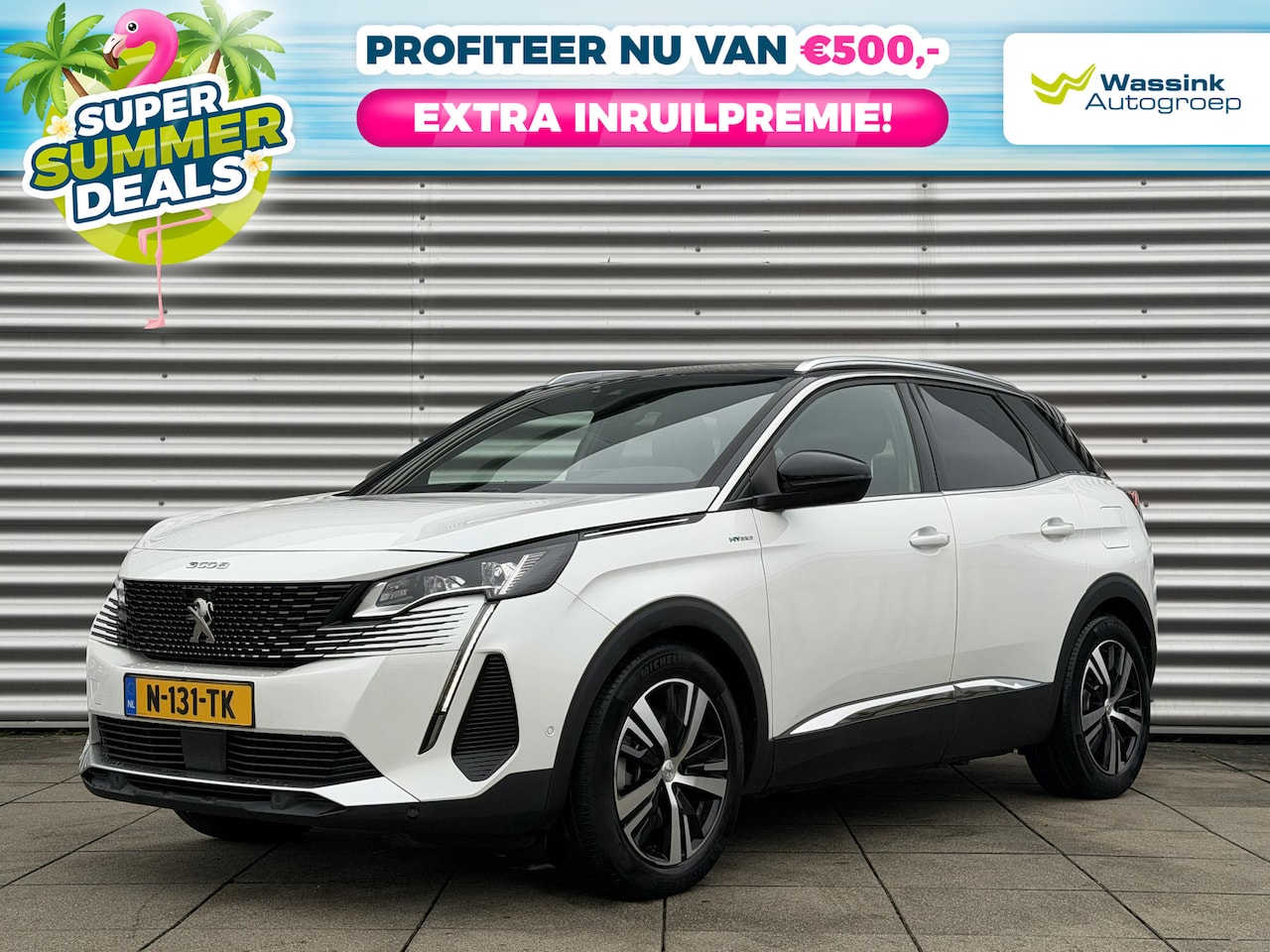 Peugeot 3008 - 1.6 HYbrid 225 GT PHEV | Lederen Elektrische Stoelen + Massage | Apdative Cruise Control | - AutoWereld.nl