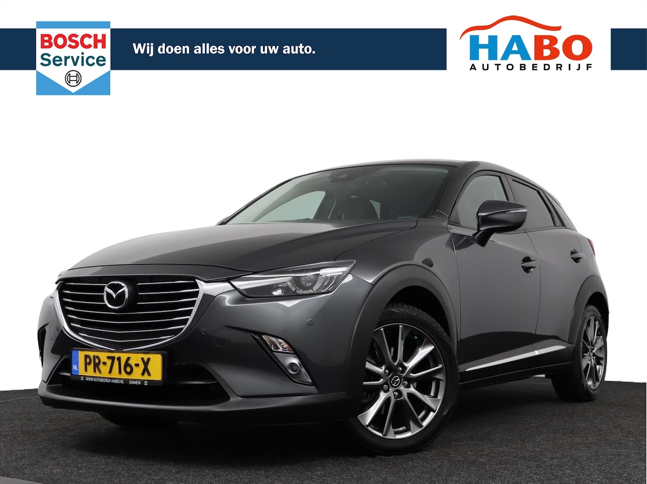 Mazda CX-3 - 2.0 SKYACTIV-G 120 GT-LUXURY AUTOMAAT ECC/CRUISE/NAV/KEYLESS-ENTRY/LEDER/PARK.SENS/STOEL.V - AutoWereld.nl