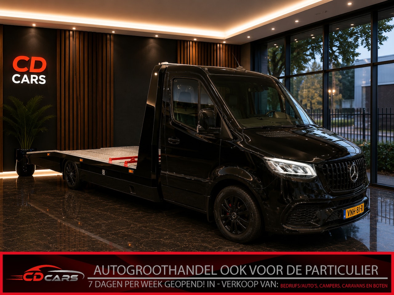 Mercedes-Benz Sprinter - 319 3.0 CDI L3 EURO VI-D Body Kit AMG Camera, Luchtvering, Body kit AMG, Navi, Sterrenheme - AutoWereld.nl