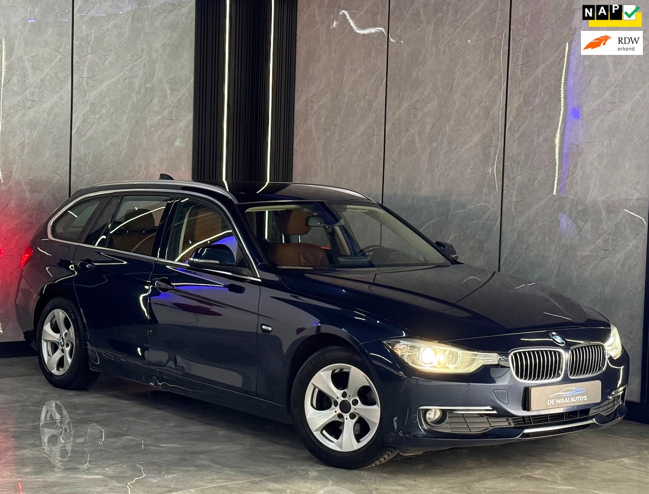 BMW 3-serie Touring - 320d EfficientDynamics Edition High Executive |2e Eignr|Automaat|Stoelverw|Leer|Navi|Cruis - AutoWereld.nl