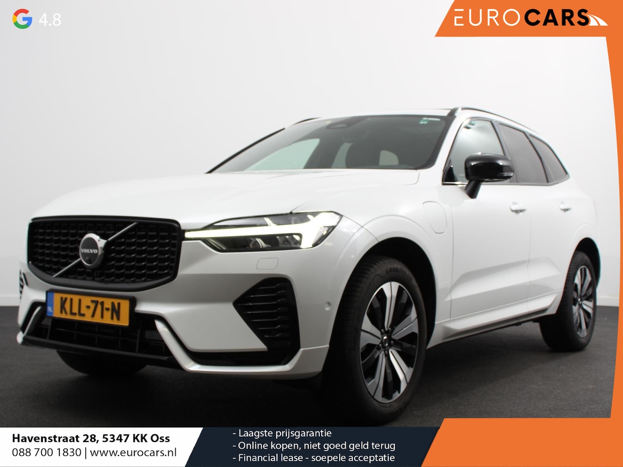 Volvo XC60 - 2.0 T6 Plug-in hybrid AWD Automaat Plus Dark Adaptieve cruise control Leder Navigatie Goog - AutoWereld.nl