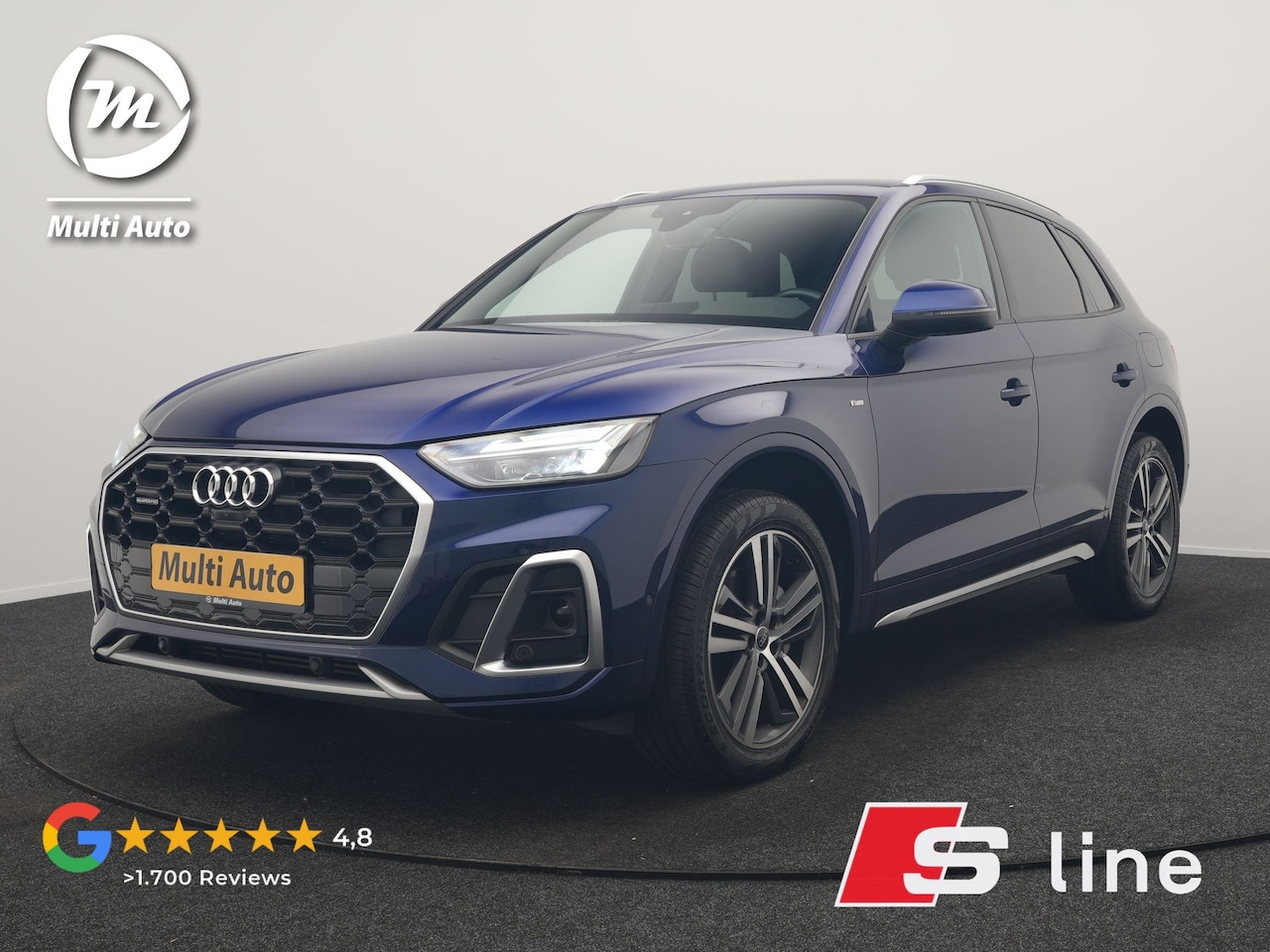 Audi Q5 - 55 TFSI e 2x S Line PHEV 367pk Dealer O.H. | 360 Camera | Sportstoelen Verwarmd | Sfeerver - AutoWereld.nl