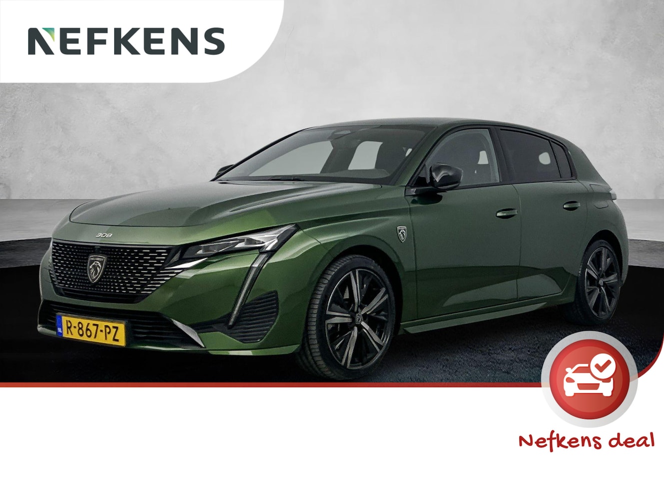 Peugeot 308 - 180pk HYbrid GT Pack | 1ste eigenaar | Alcantara | Camera | Dodehoekdetectie | Keyless | 1 - AutoWereld.nl