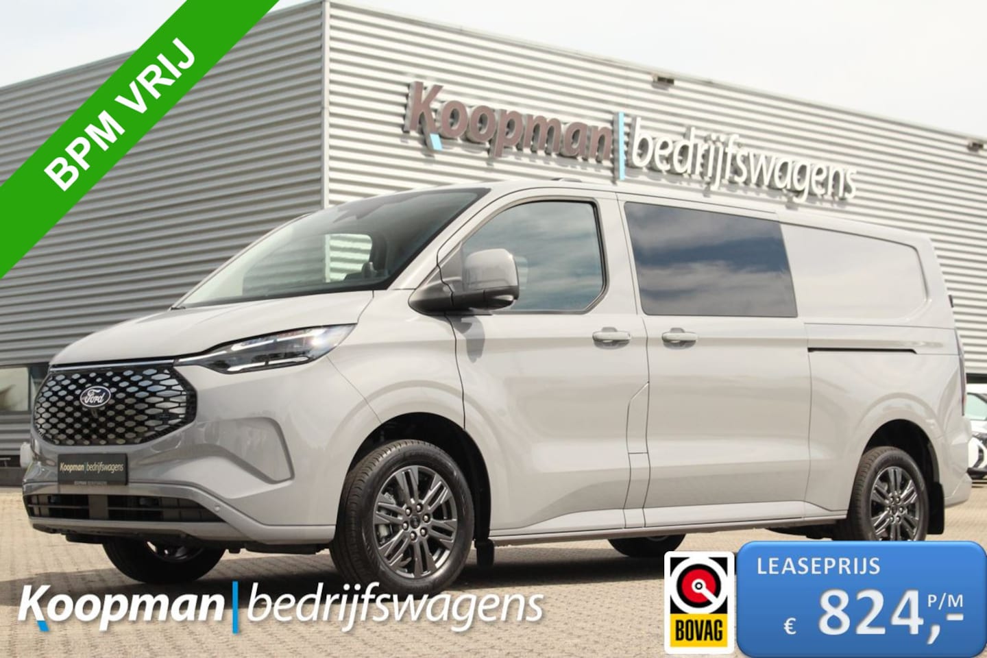 Ford Transit Custom - E-Transit 320 L2H1 Limited DC | 71 kWh | Driver Assist | Adap. Cruise | Camera | Carplay/A - AutoWereld.nl