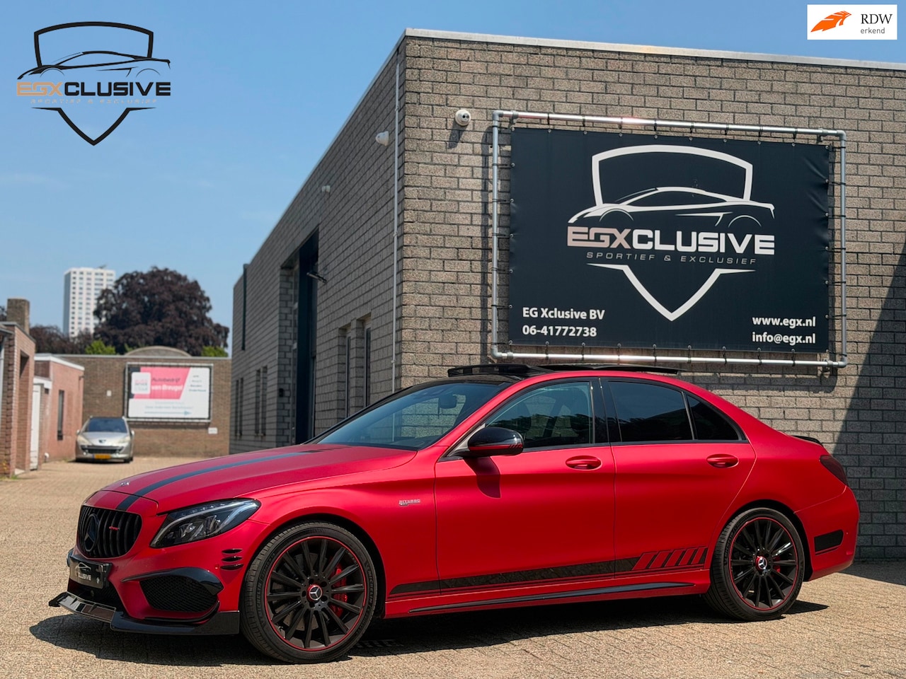 Mercedes-Benz C-klasse - C43 AMG 4MATIC PANO | KEYLESS | BLINDSPOT | HEADUP | CARBON | BURMESTER | STOELVERWARMING - AutoWereld.nl