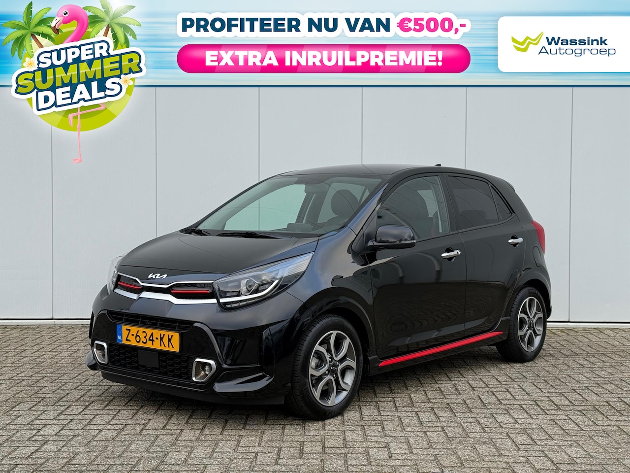 Kia Picanto - 1.0 DPi 67pk 4-zits GT-Line | Camera | Cruise control | Navigatie | Carplay | Leder | - AutoWereld.nl