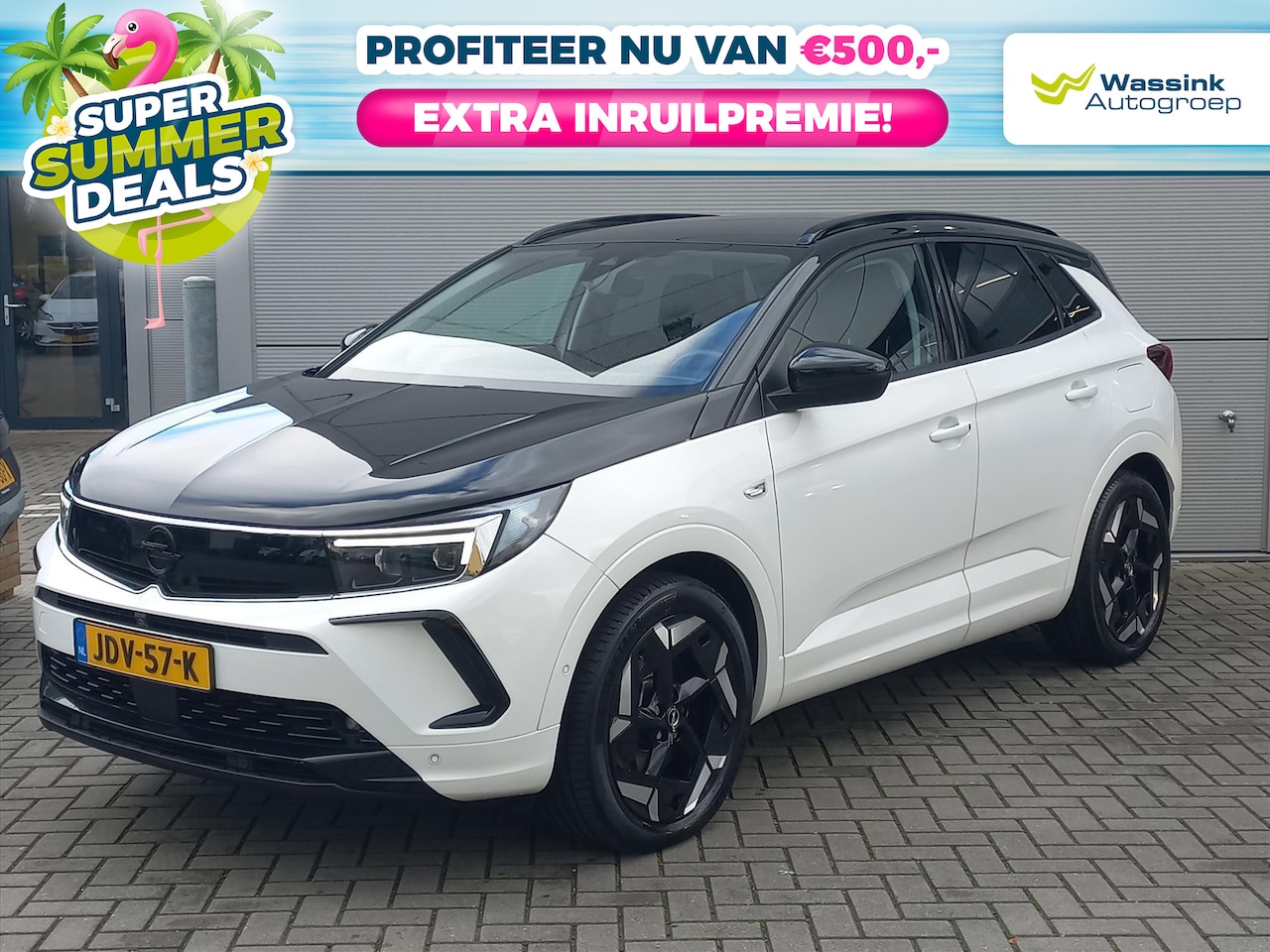 Opel Grandland - 1.6T Hybrid4 300pk 4x4 Automaat GSE | SUMMER DEALS | Climate control | Navigatie | AGR sto - AutoWereld.nl