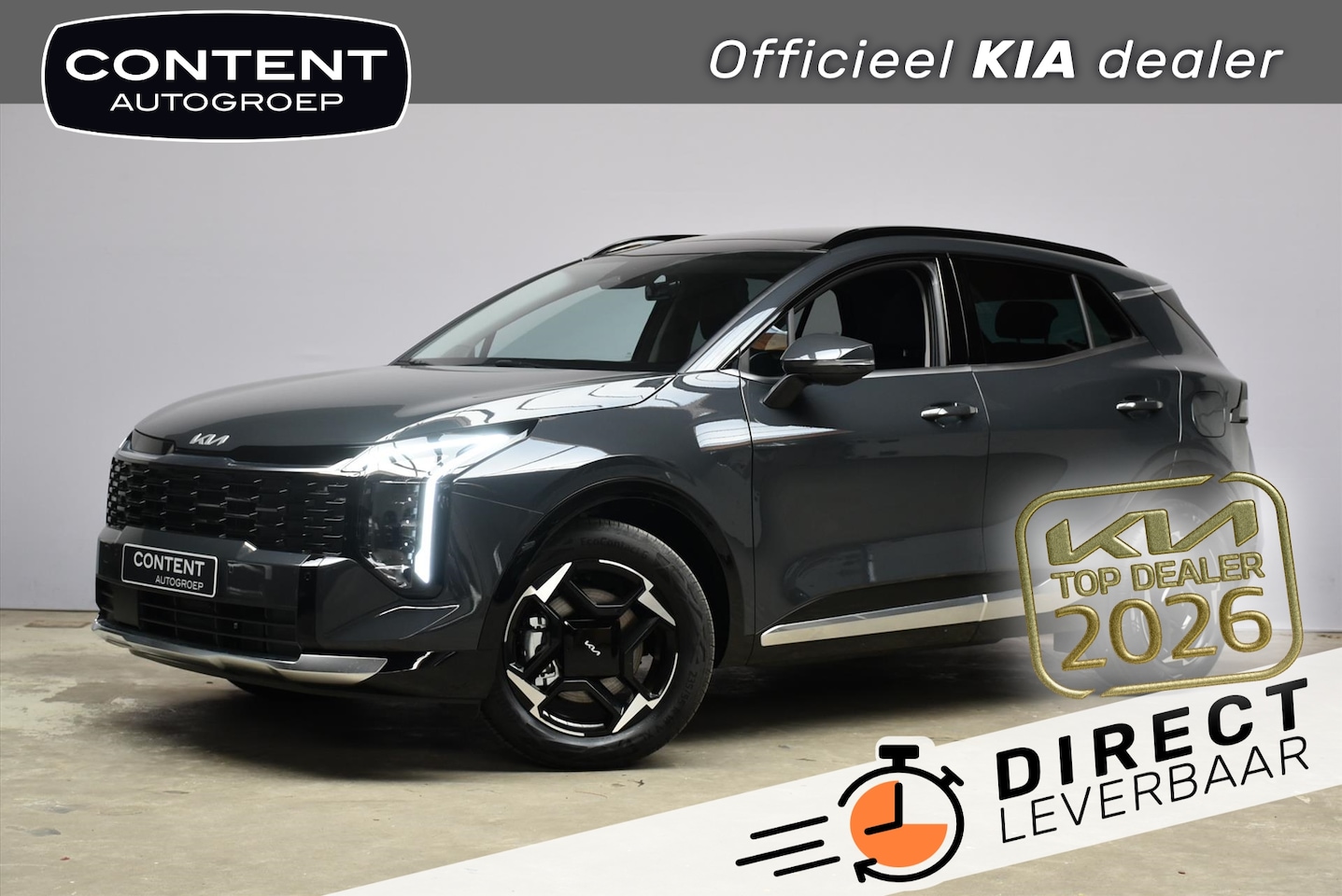 Kia Sportage - 1.6 T-GDi 239pk Hybrid AT6 DynamicPlusLine VOORRAAD ACTIE DIRECT LEVERBAAR - AutoWereld.nl
