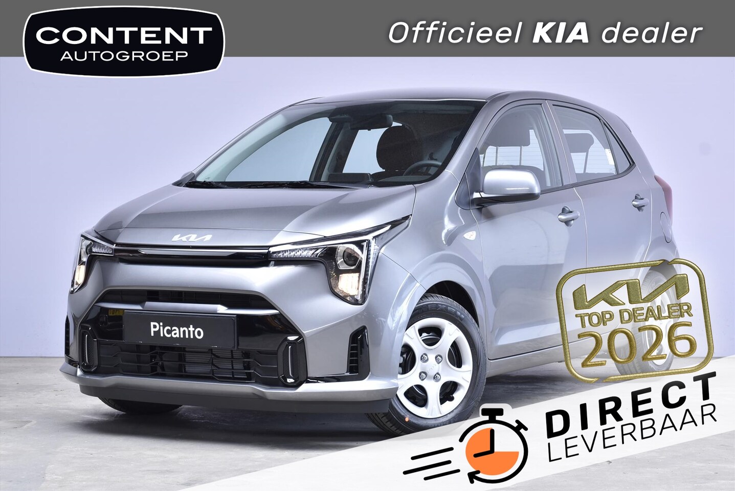 Kia Picanto - 1.0 GDI 4-zits DynamicLine NIEUW - DIRECT LEVERBAAR - AutoWereld.nl
