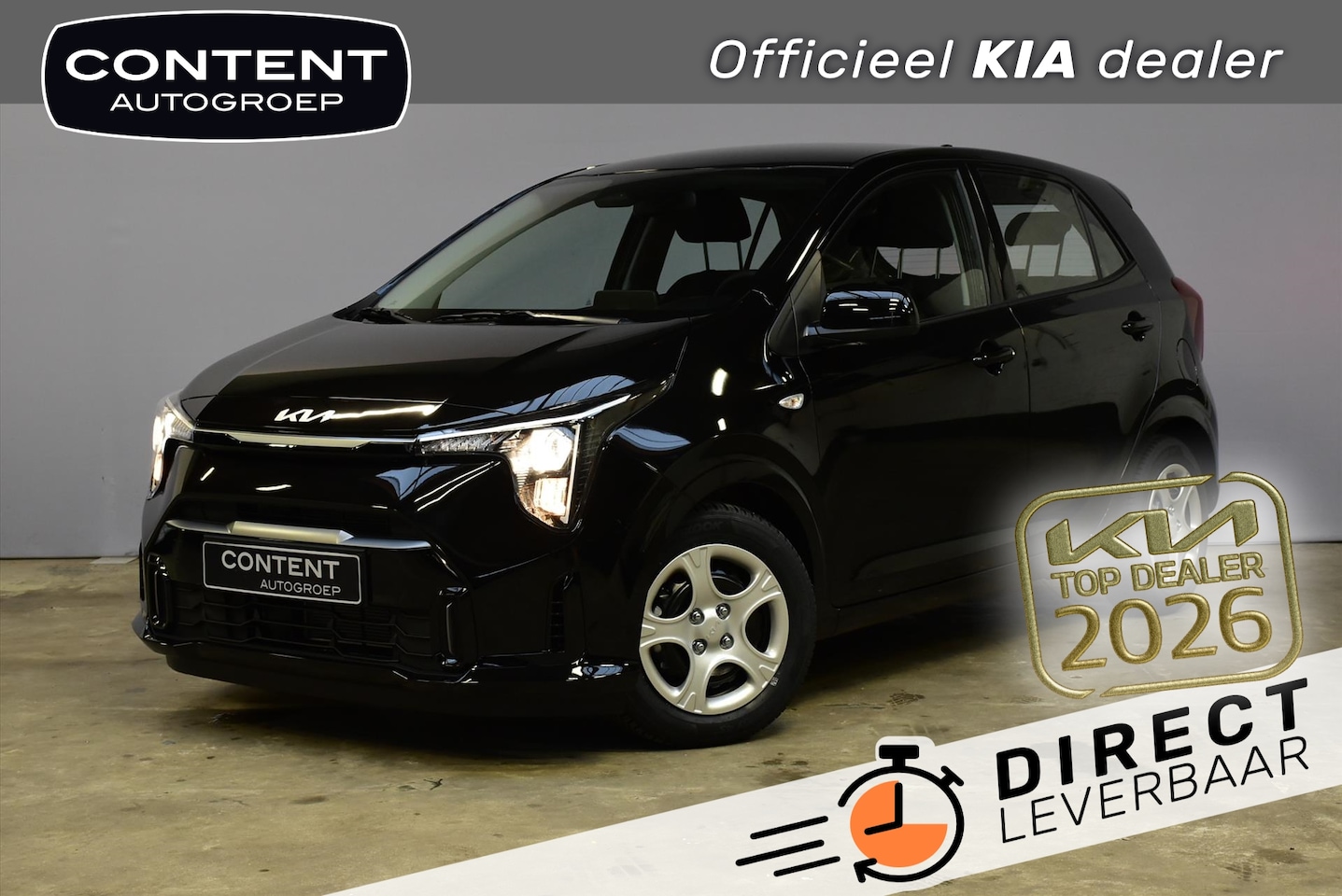 Kia Picanto - 1.0 DPi 68pk 4-zits DynamicLine DIRECT LEVERBAAR - AutoWereld.nl