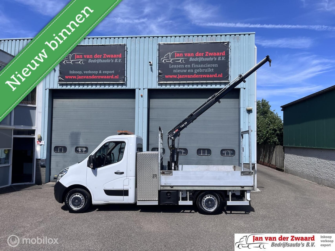 Renault Master - open laadbak hydraulische kraan Pick up EURO6 - AutoWereld.nl