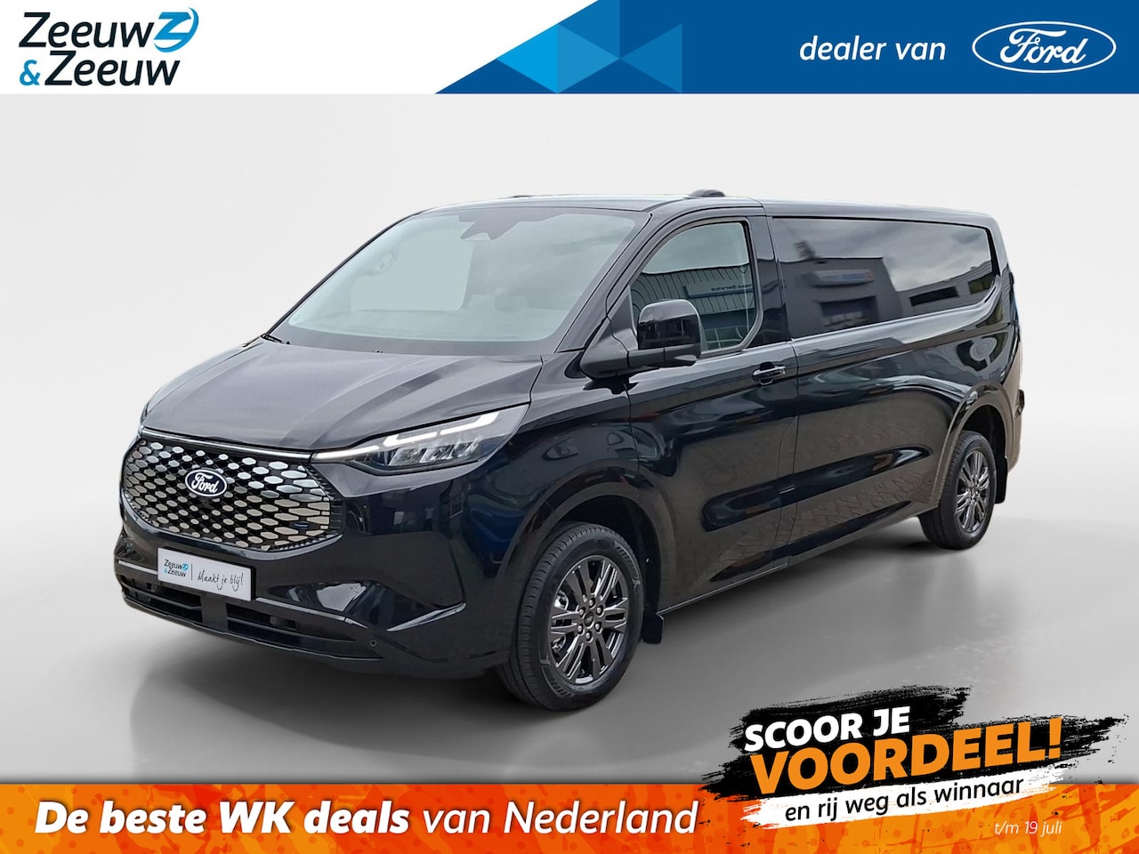 Ford Transit Custom - E-Transit 340 L2H1 Limited 71 kWh | 3 Weken Verwachte Levertijd | 352km WLTP Rijbereik | A - AutoWereld.nl