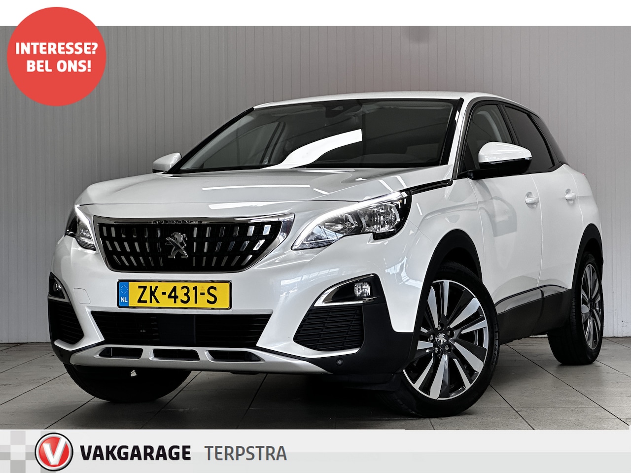 Peugeot 3008 - 1.2 PureTech Premium/ D-Riem verv: 170.000 KM!/ Parelmoer Wit/ Trekhaak/ Virtual Dashb./ L - AutoWereld.nl