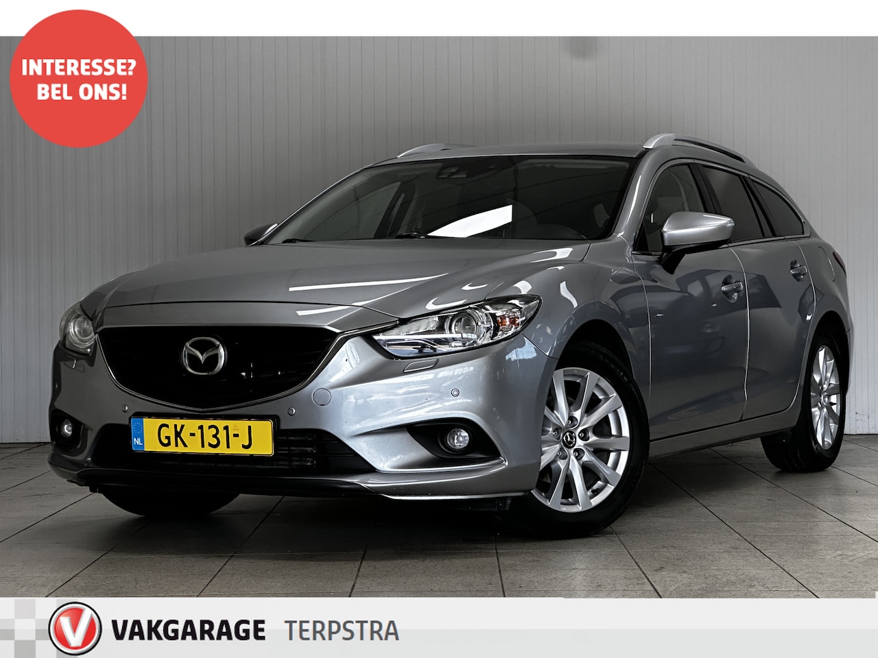 Mazda 6 Sportbreak - 2.2D Skylease+/ Trekhaak!/ Stoelverw! 17''LMV/ Keyless/ Clima/ Navi/ Cruise/ Bluetooth/ Mu - AutoWereld.nl