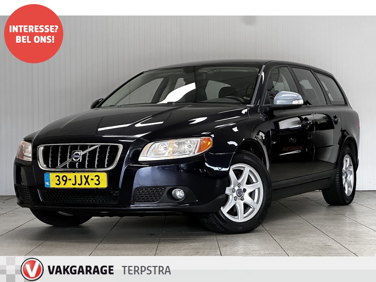 Volvo V70 - 2.0D Kinetic/ HISTORIE!/ D-Riem verv: 150.000 KM!/ Trekhaak/ 16'' LMV/ Navi/ LEDER/ Clima/ - AutoWereld.nl