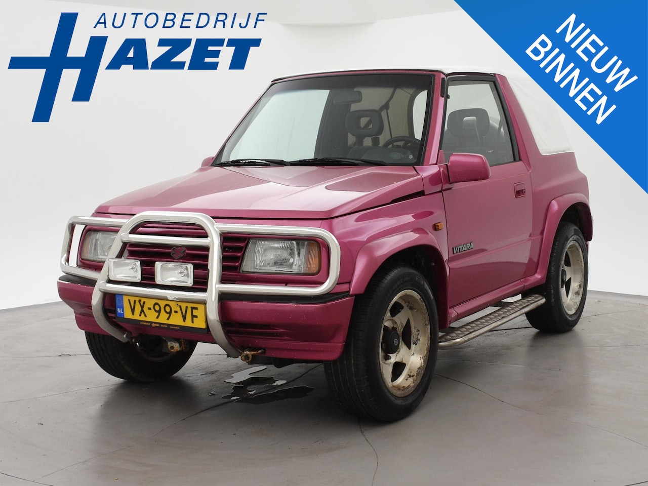 Suzuki Vitara - 1.6 COMMERCIAL 4X4 SOFTTOP CABRIO GRIJS KENTEKEN ORIGINEEL NEDERLANDS - AutoWereld.nl