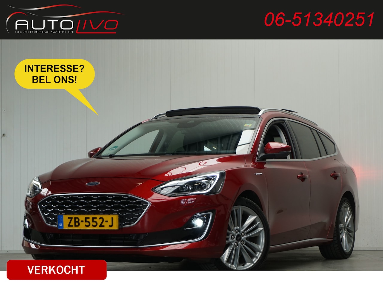 Ford Focus Wagon - 1.5 EcoBoost Vignale 150 PK! AUTOMAAT! FULL OPTIONS! - AutoWereld.nl
