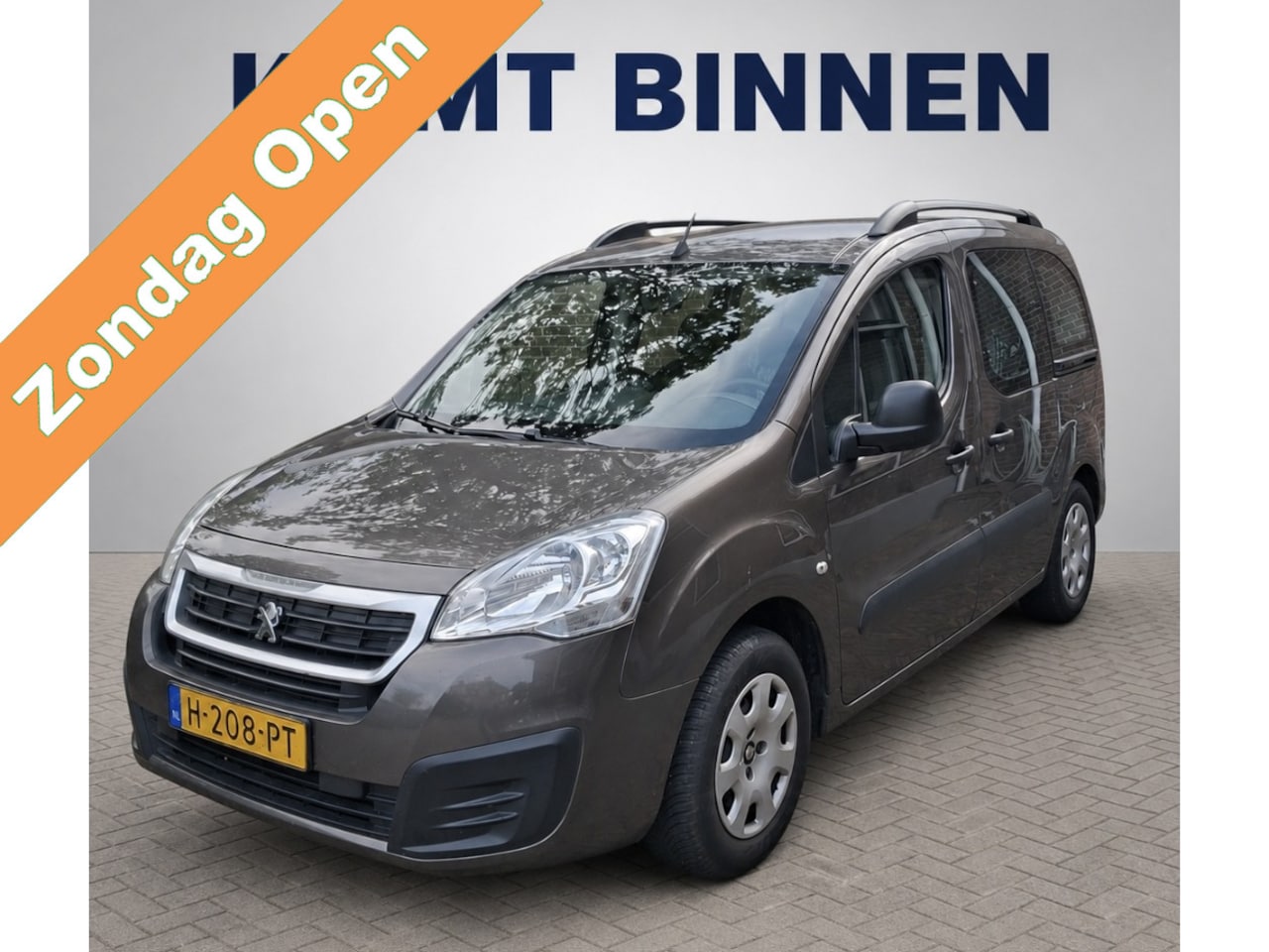 Peugeot Partner Tepee - 1.2 PureTech Active 2017 | 1 Eigenaar | Dealeronderhouden | Trekhaak | Garantie | Marge - AutoWereld.nl